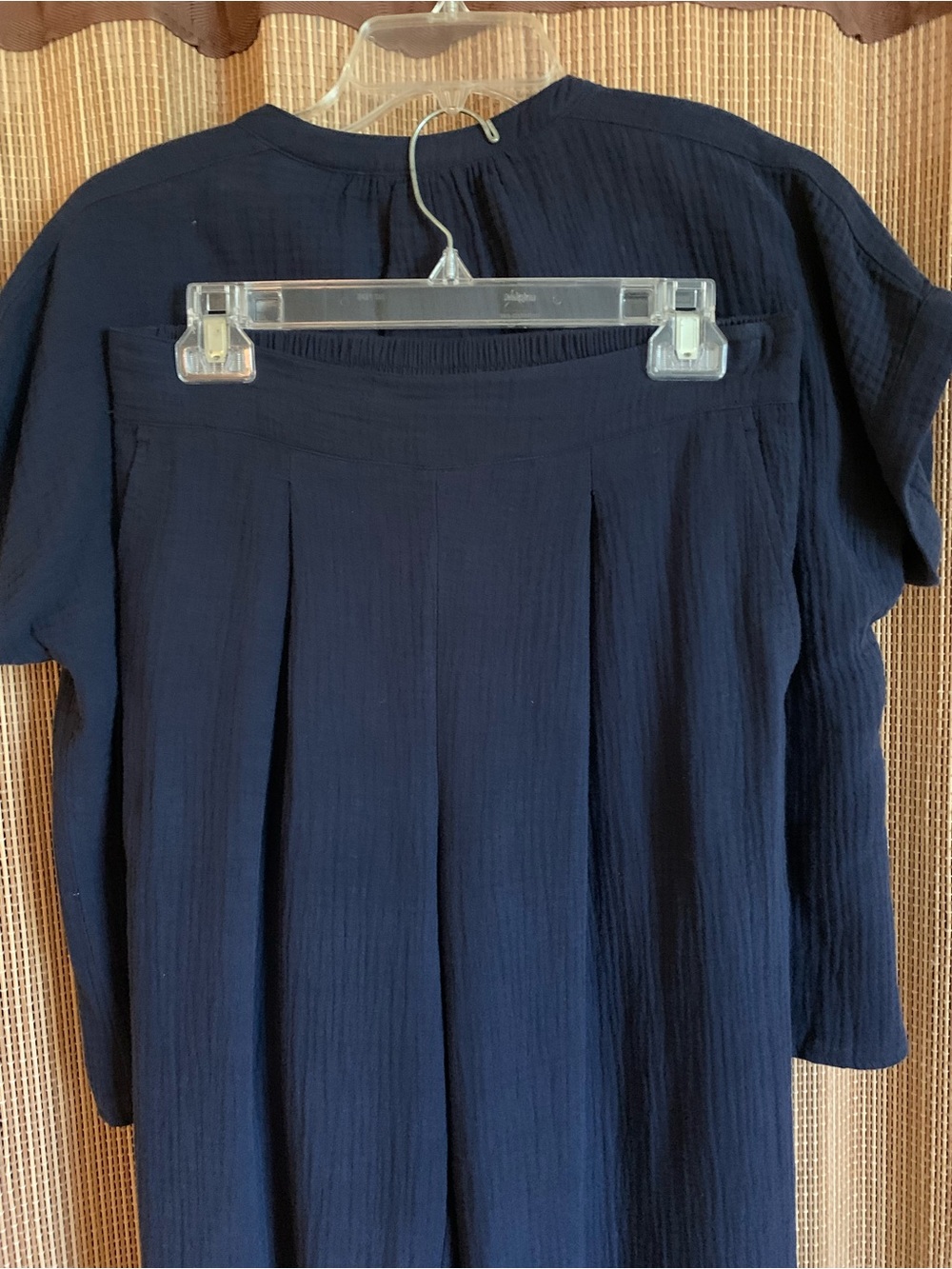 NWT Magaschoni ORGANIC Gauze Pants and Short-Sleeve Button Top Set - Picture 3 of 13